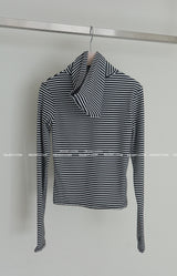 Papillon Stripe Baraklava Hoodie T-shirt