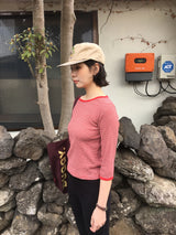 Rue Striped 3/4 Sleeve T-shirt (2color)