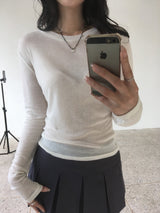 Wool Round Neck T-Shirt