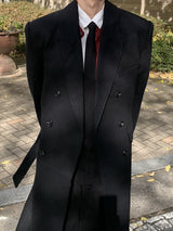 Velo shelter robe long wool coat