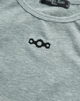 Triclipse Embroidered Sleeveless Gray melange