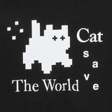 Cat Save The World ピクセルアートMTM (2Color)
