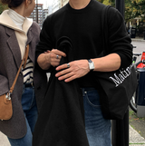 スライグデイリーウォッシャブルラウンドロングスリーブニット