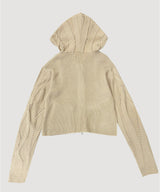 DOUBLE ZIP KNIT HOODIE