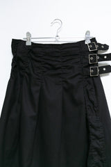 3 belt wrap cotton skirt(3colors)