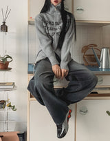 Tinted Washed String Balloon Denim Pants