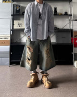SL Disroid Bermuda Denim Pants