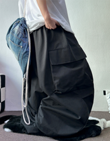 BIG BIG COTTON CARGO BALLOON WIDE OVER PANTS 🖤🩶🤎 - 3 COLORS