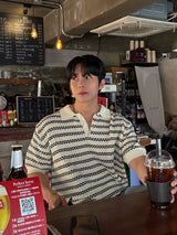 レイトンカラーショートスリーブニット