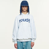 Rowdy Signature Logo Hoodie_Light Heather Grey