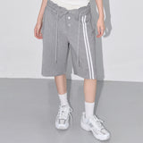 ボタンアップバミューダスウェットパンツ (GRAY) F25QD817