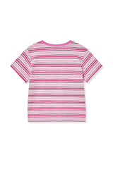 ストライプT (pink)