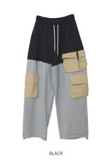Sweat Coloring String Cargo Pants