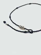 スパイラルネックレス(black)