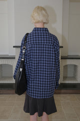 C OVER-FIT CHECK SHIRT_BLUE