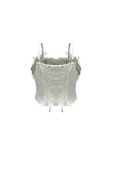 GAGA RIBBON BUSTIER / BEIGE
