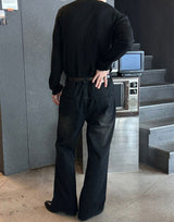 [4SEASON] Flare washing denim pants(2color)