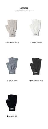 ベーシックフィンガーレスニットグローブ – 5 Colors
