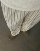 ASCLO Ethnic Stripe Banding Pants (3color)