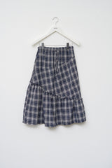 (W) Folky Checked Skirt (2color)