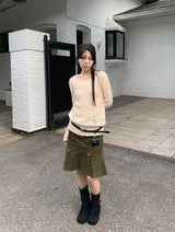 BOUCLE DAMAGE LOOSE KNIT (2C)