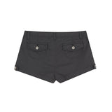 Lauren Roll-Up Cotton Shorts