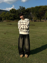 SCOPE STRIPE MOHAIR KNIT