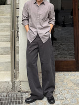 Bio cotton curved pants