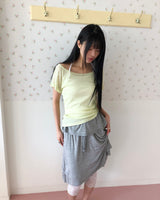 ベイビン ワンショルダー ショートスリーブTシャツ
