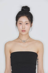 Mix piercing choker/necklace