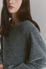 Angora Flare Sweatshirt Charcoal