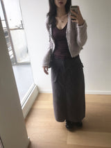 tap pocket long skirt