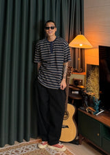 Dangara Henry Neck Short-Sleeve 2color