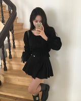 [MADE] Lower, frill long sleeve blouse
