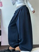 M-XL💙3サイズ💙ピンタックワイドロングパンツ🩶💙🖤🤎4カラー