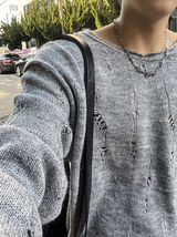 フムットモヘアヴィンテージニット