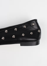 STUD BALL FLAT SHOES