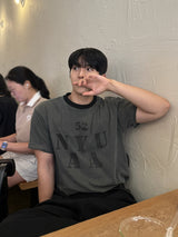 Uth crop pigment ringer short sleeve t-shirt