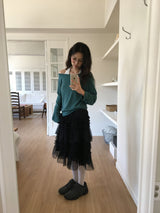 シーシフォンティアードスカート (2 Colors)