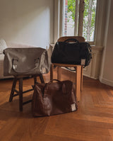 Boarding Leather Boston Bag
