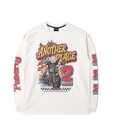 RG アナザープレイス ウォッシュド長袖Tシャツ (Ecru)