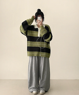 イアンフロントダイアゴナルインシジョンヘムストリングワイドパンツ