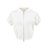 Sophie Puff Sleeve Hoodie Zip-up
