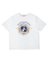ブラックキャットフラワーTシャツ