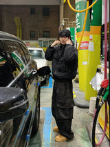 Brushed) Military cargo sweatpants