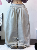 DOWN PINTUCK BALLOON LONG PANTS 🩶🖤2COLOR