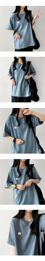 ドョンズエンブロイダードショートスリーブTシャツ