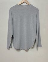 (BASIC ITEM♥/BEST VALUE♥) 3 COLORS ストレッチUネックルーズフィット長袖Tシャツ