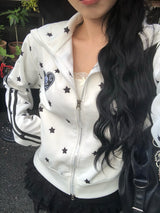 White Star Devil Jersey Zip-up