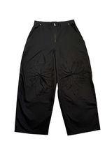  Wildflower Appliqué Pants _ Black&Purple